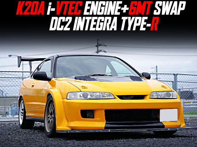 K20A i-VTEC ENGINE+6MT swapped DC2 INTEGRA TYPE-R.