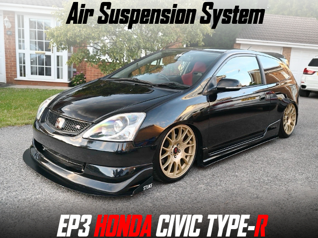 Air Suspension System installed EP3 HONDA CIVIC TYPE-R.