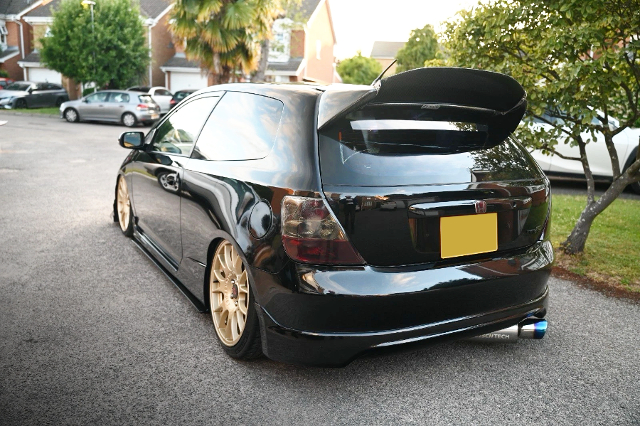 Rear exterior of EP3 HONDA CIVIC TYPE-R.