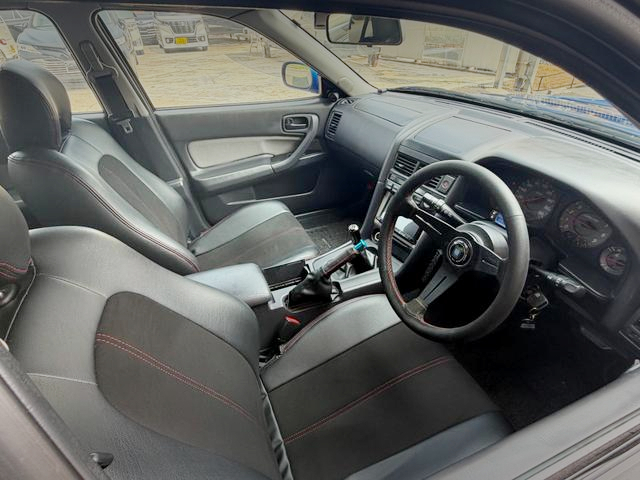 Interior of ER34 SKYLINE 4-DOOR 25GT TURBO.