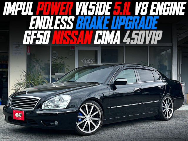 IMPUL POWER VK51DE 5.1L V8 ENGINE, ENDLESS BRAKE UPGRADE, in the GF50 CIMA 450VIP.