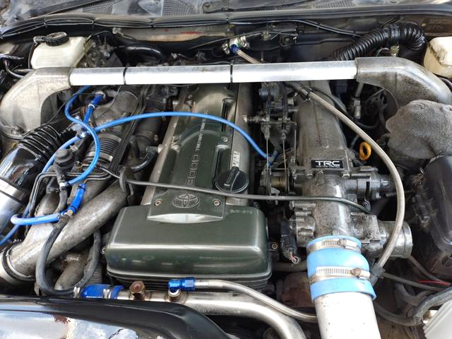 2JZ-GTE With HIGH FLOW TWIN TURBO and MINE'S ECU.