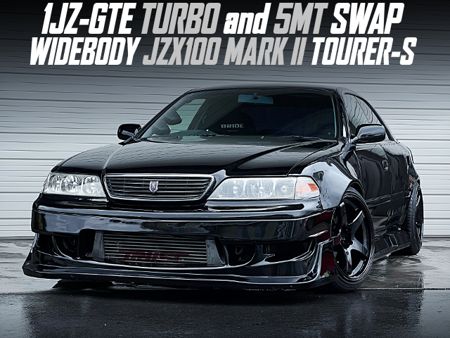 1JZ-GTE TURBO and 5MT swapped WIDEBODY JZX100 MARK II TOURER-S.