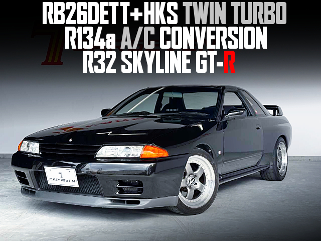RB26DETT+HKS TWIN TURBO, R134a A/C CONVERSION, in the R32 SKYLINE GT-R.