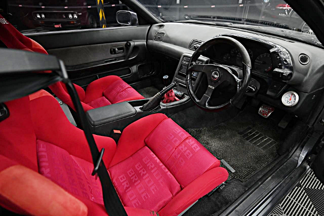 Interior of PANDEM WIDEBODY R32 SKYLINE 2-DOOR.