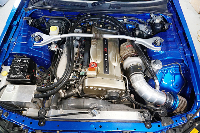 RB26 Single turbo installed R34 SKYLINE GT-R V-SPEC.