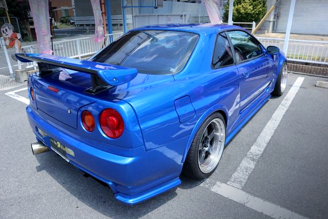 Rear exterior of Z-TUNE GT-R style R34 SKYLINE 2-DOOR GT.