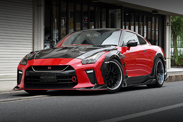 Front exterior of TOPSECRET COMPLETE CAR R35 NISSAN GT-R PURE EDITION.
