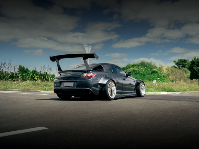 Rear exterior of PANDEM WIDEBODY SE3P RX-8.