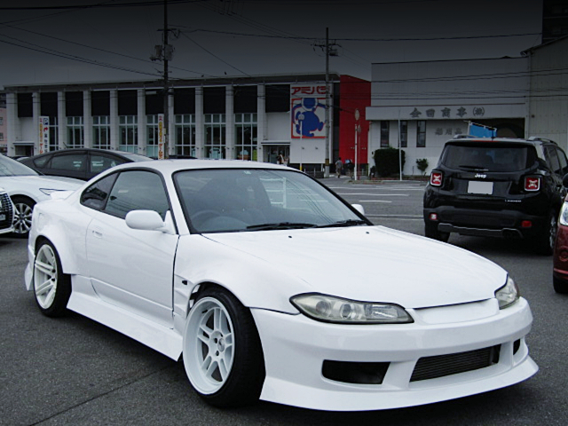 Front exterior of WIDEBODY S15 SILVIA SPEC-S L-PACKAGE.