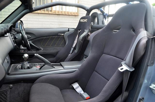 Seats of HONDA S2000 TYPE-S.
