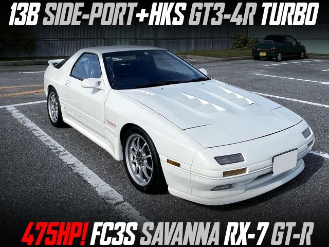 13B SIDE-PORT+HKS GT3-4R TURBO at 475HP in the FC3S SAVANNA RX-7 GT-R.