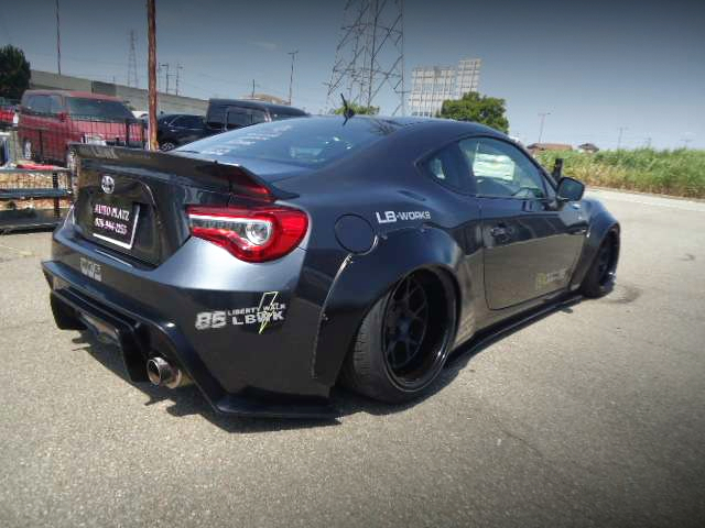 Rear exterior of LB-WORKS WIDEBODY ZN6 TOYOTA 86GT.