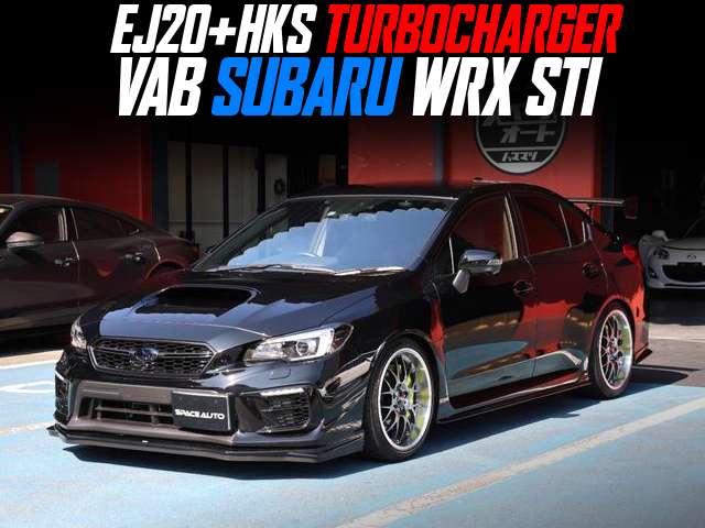 EJ20+HKS TURBOCHARGER in the VAB SUBARU WRX STI.