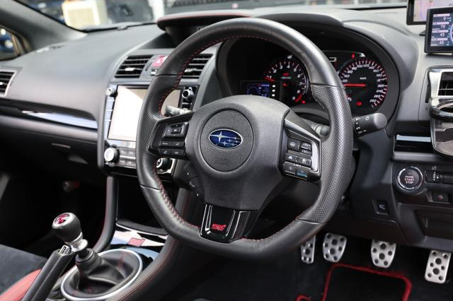 Interior of VAB SUBARU WRX STI.