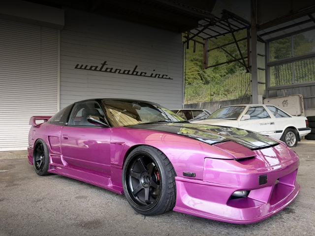 Front exterior of WIDEBODY RPS13 NISSAN 180SX.