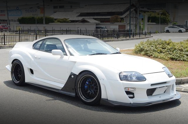 Front exterior of VARIS SUPREME WIDEBODY JZA80 TOYOTA SUPRA RZ-S.