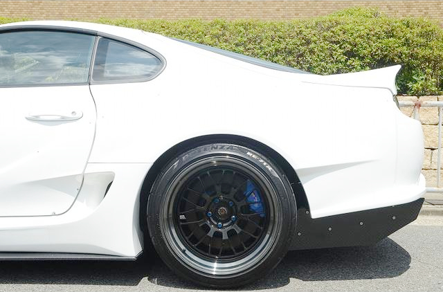 Rear Rim of VARIS SUPREME WIDEBODY JZA80 TOYOTA SUPRA RZ-S.
