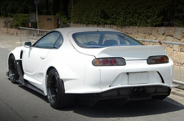 Rear exterior of VARIS SUPREME WIDEBODY JZA80 TOYOTA SUPRA RZ-S.