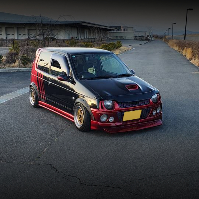 Front exterior of HB11S SUZUKI ALTO WORKS.