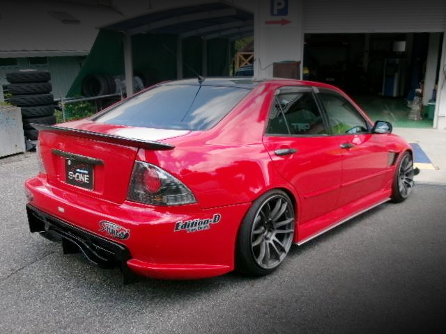 Rear exterior of S-ONE DEMO CAR ALTEZZA RS200 Z-EDITION.