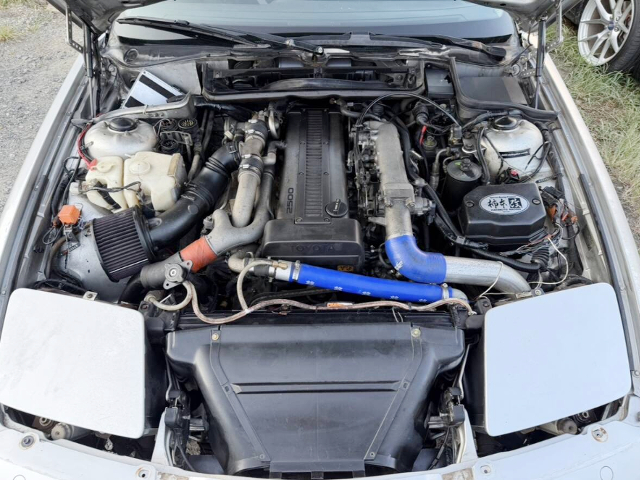 1JZ-GTE twin turbo engine installed E31 BMW 850i.