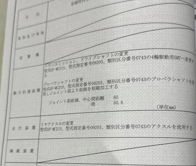 4WD CONVERSION certificate