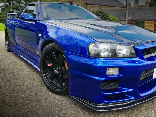 Front Rim and Headlight of WIDEBODY ENR34 SKYLINE 2-DOOR 25GT FOUR.