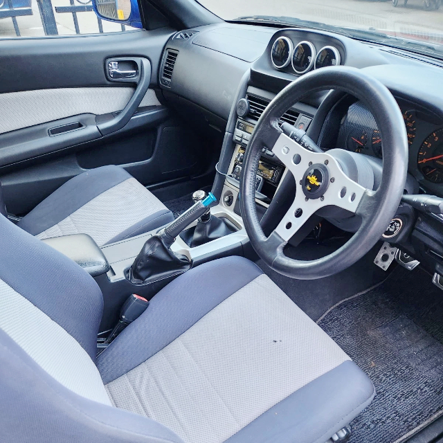 Interior of WIDEBODY ENR34 SKYLINE 2-DOOR 25GT FOUR.