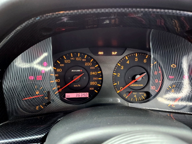 300km Speed Cluster of WIDEBODY ENR34 SKYLINE 2-DOOR 25GT FOUR.