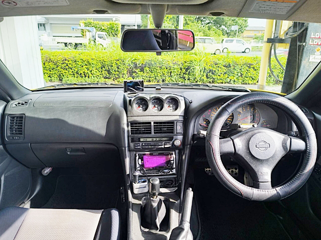 Interior of ER34 SKYLINE 2-DOOR 25GT TURBO.