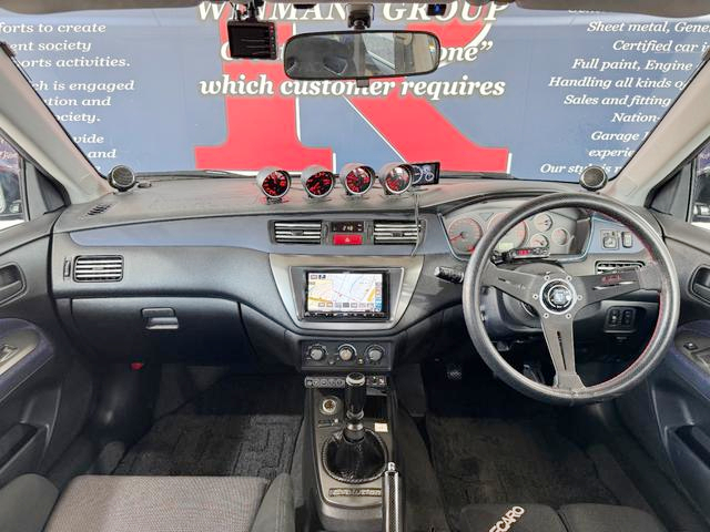 Interior of LANCER EVOLUTION VIII GSR.