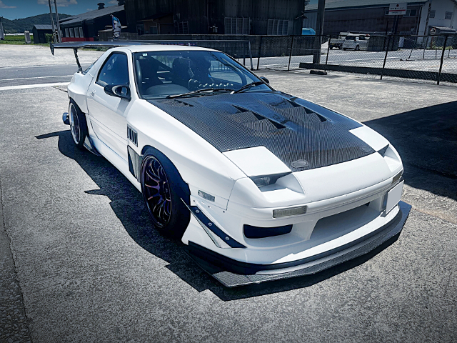 Front exterior of WIDEBODY FC3S RX-7 GT-R.