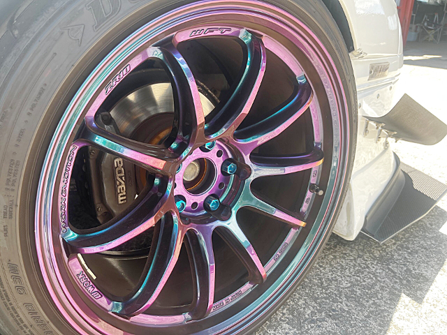 WORK EMOTION rim of WIDEBODY FC3S RX-7 GT-R.