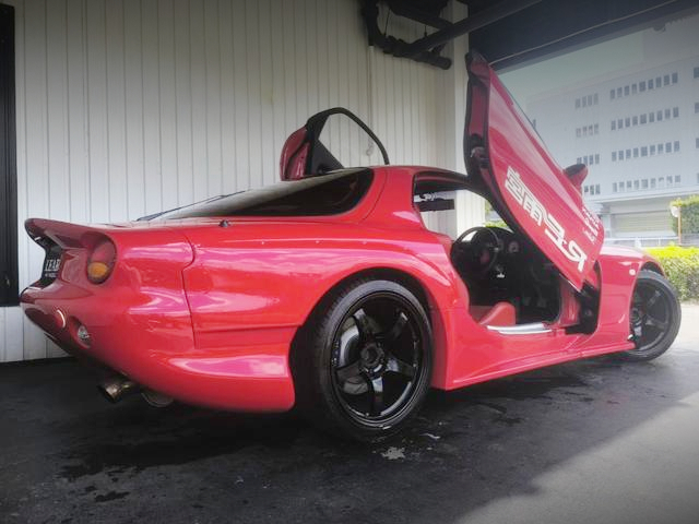Rear exterior of RE-AMEMIYA AC037 BODY FD3S RX-7 TYPE-R.