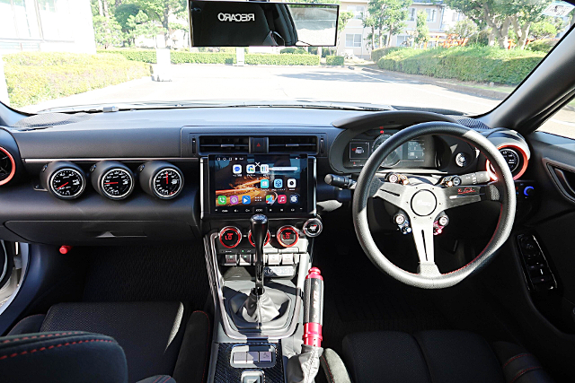 Interior of ZN8 TOYOTA GR86 RC.