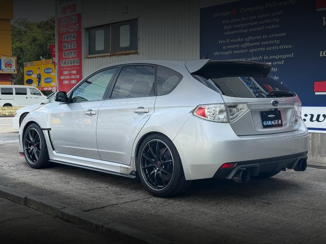 Rear exterior of 401PS GRB IMPREZA HATCHBACK WRX STI.