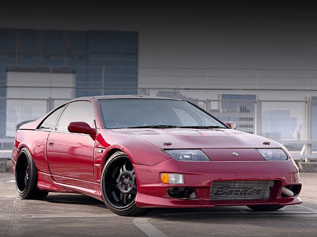 Front exterior of BORDER Racing Full Complete Car WIDEBODY GZ32 FAIRLADY Z.