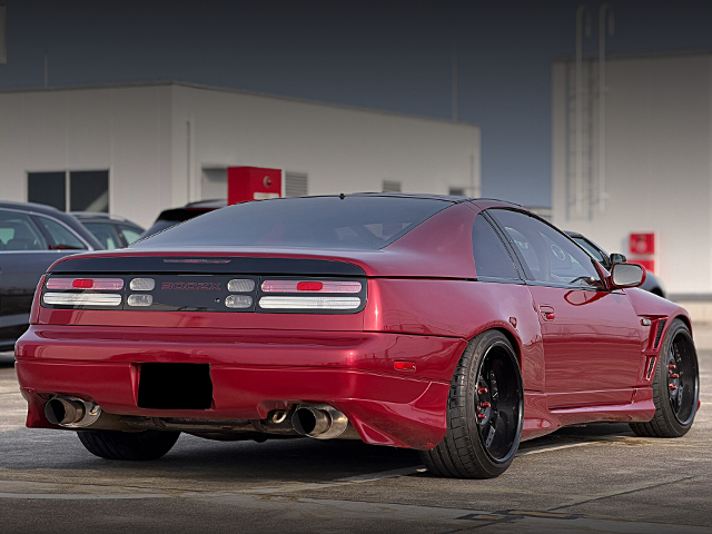 Rear exterior of BORDER Racing Full Complete Car WIDEBODY GZ32 FAIRLADY Z.