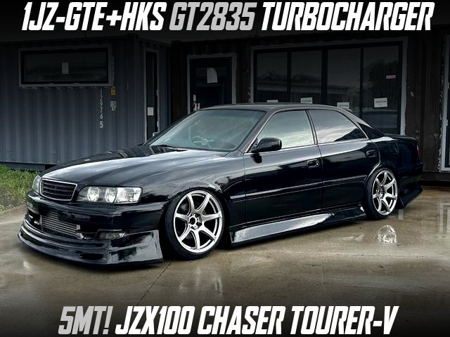 1JZ-GTE+HKS GT2835 TURBOCHARGER in the JZX100 CHASER TOURER-V of 5MT.