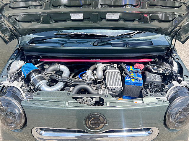KF 660cc turbo engine installed CAR SUPPORT LINK DEMO CAR L675S MIRA COCOA PLUS X.