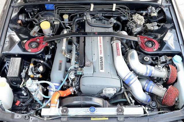 RB26DETT With HKS 2.8L Stroker KIT and HKS GT3-SS TWIN TURBO KIT.