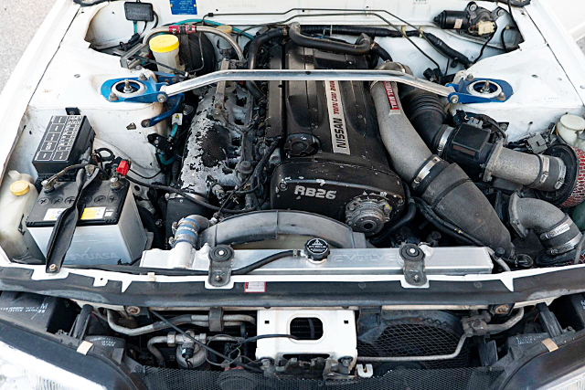 RB26DETT Twin Turbo engine installed R32 SKYLINE 2-DOOR GTS-t TYPE-M.