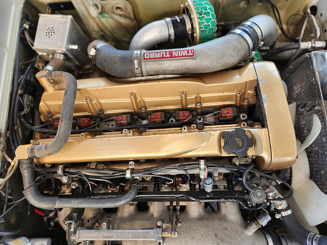 RB26DETT Twin Turbo engine.