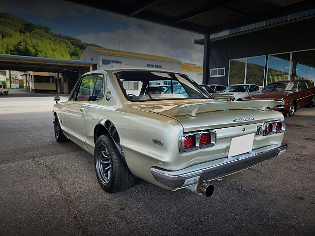 Rear exterior of GT-R style HAKOSUKA 2-DOOR.
