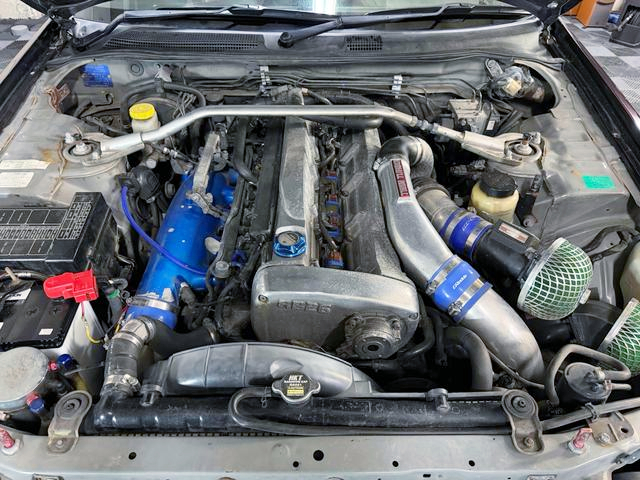 RB26DETT Twin Turbo Installed GT-R faced R34 SKYLINE 4-DOOR GT.