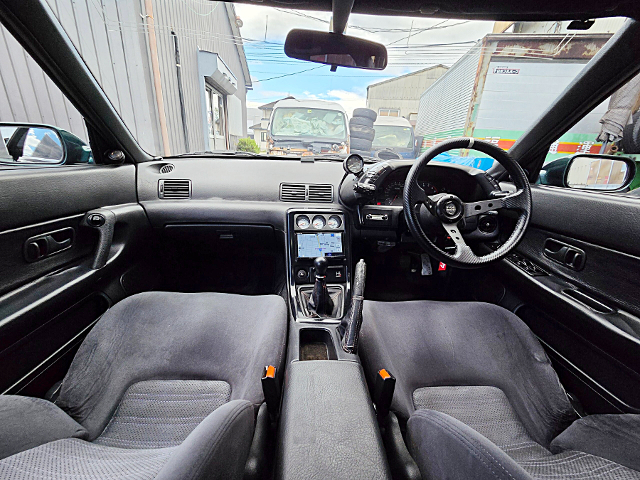 Interior of GT-R style WIDEBODY R32 SKYLINE 4-DOOR.