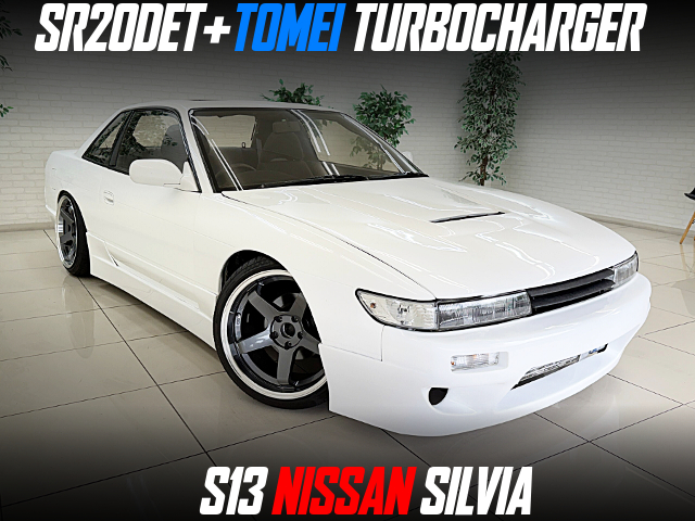 SR20DET+TOMEI TURBOCHARGER in the S13 NISSAN SILVIA.