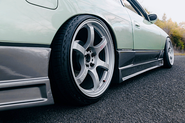 Side exterior of Modified S13 NISSAN SILVIA.