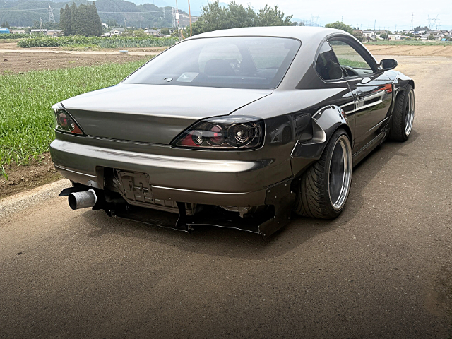 Rear exterior of WIDEBODY S15 SILVIA SPEC-R SUPER HICAS.